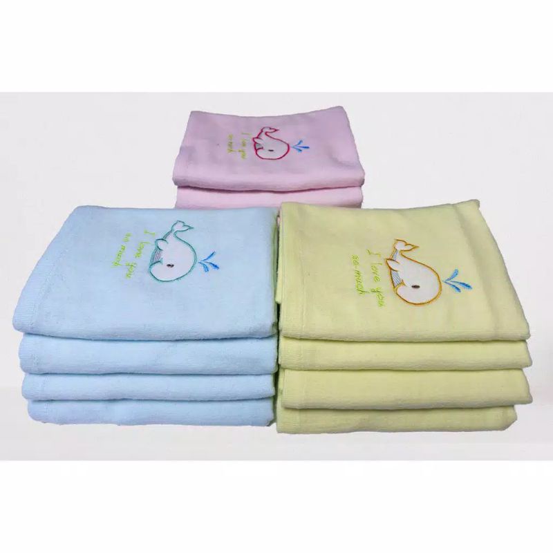 [PROMO] HANDUK ANAK MERK IVORY SIZE 60 X 110 CM - ADA DITAIL BONEKA BORDIR-1
