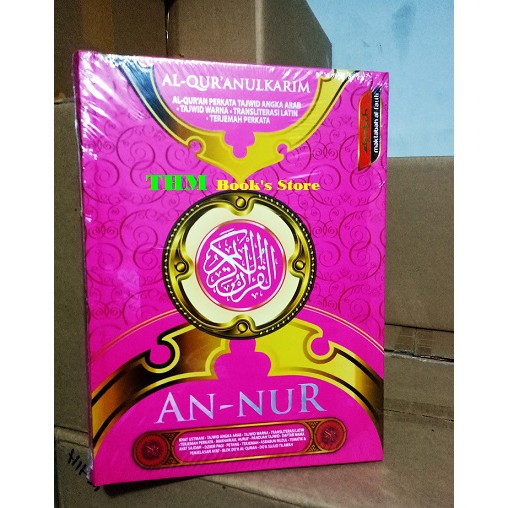 Al-Quran AN-NUR A5 Warna Pink Terjemah Per Kata Tajwid Arab Latin