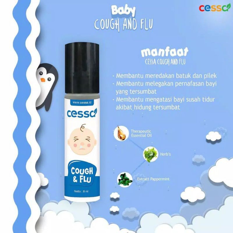 [Best Seller] Cessa Baby Cough N Flu - Cessa Happy Nose Cessa Fedrop Lenire Essential Oil