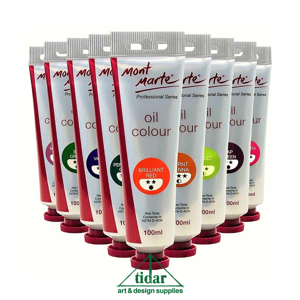 

Mont Marte Oil Paint 100 ml / Oil Colour / Color - Cat Minyak