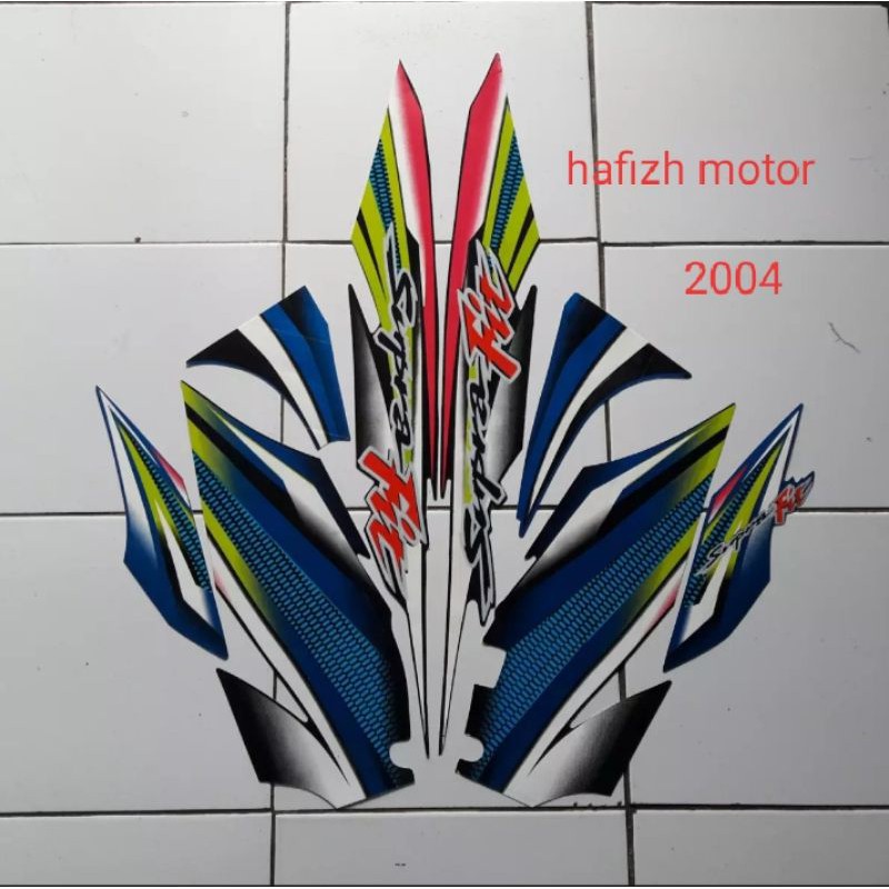 Striping sticker list body Supra fit 2004