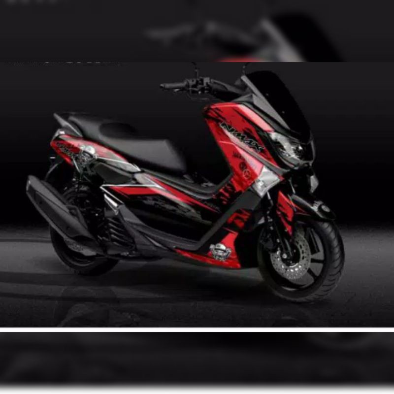 Decal Nmax Fullbody  Merah hitam