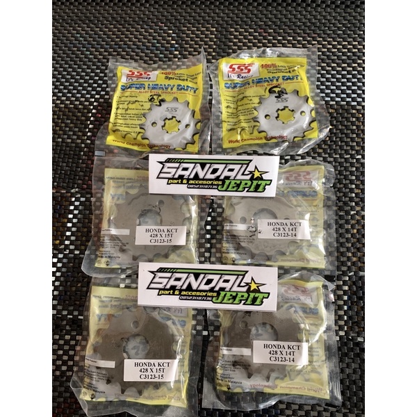 GEAR DEPAN SSS 428 14 DAN 15 PNP CB GL MP TIGER