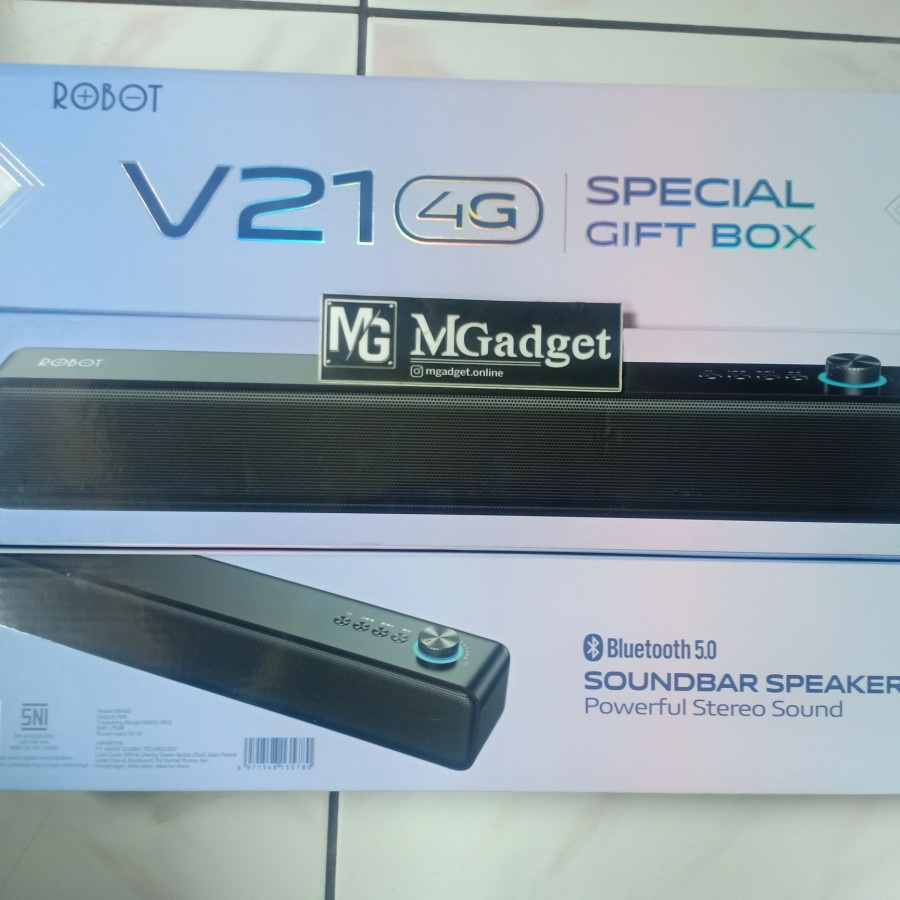 Special Gift Box Vivo V21 Isi Soundbar Wireless Speaker Robot RB480