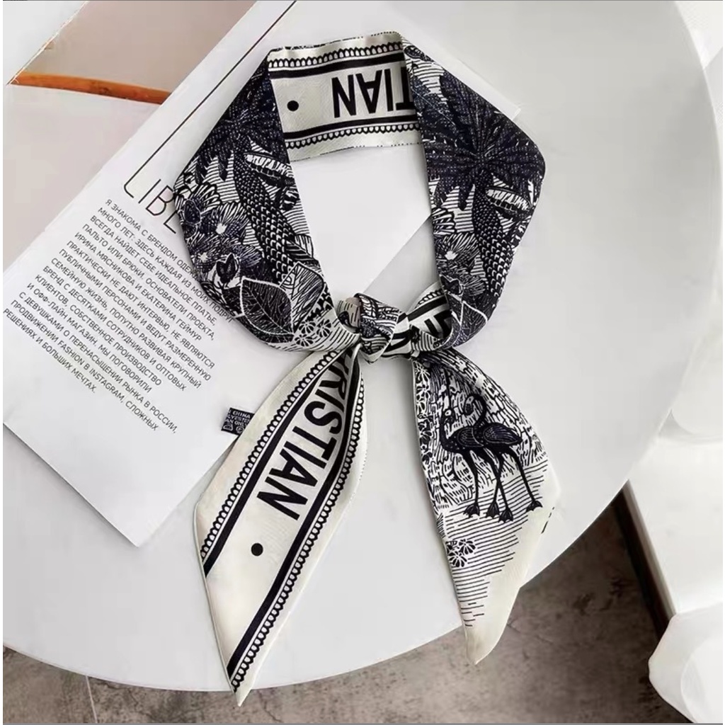 Premuim Korean Silk Scarf / Syal Leher Korea Girl Fashion Bandana