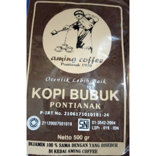 

Kopi bubuk Aming Pontianak 500g/Kopi Khas Kalimantan Barat/aming coffee