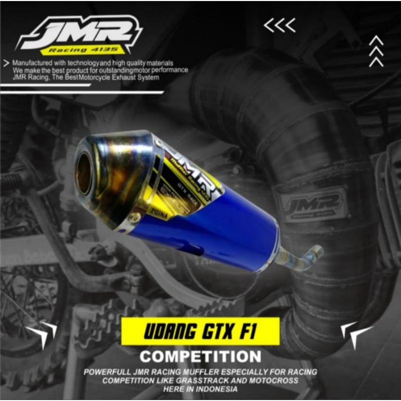 SILINCER KNALPOT 2 TAK MODEL TRAIL BLUE COATING JMR RACING 4135