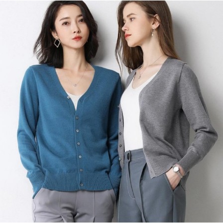 *BEST PRODUK* F02 cardigan rajut halus korea jepang import lembut pakaian wanita atasan outer outwea