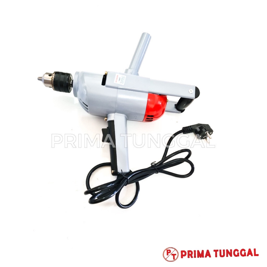 Mesin Bor Modern J1Z-13 13mm Body Besi Pesawat Buntut Pantat Merah