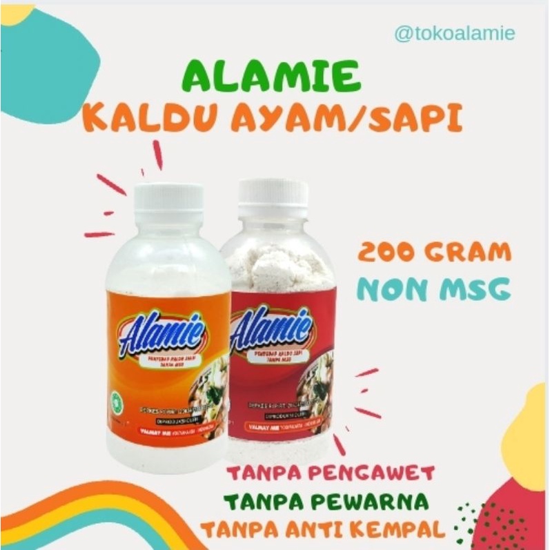 

Kaldu Alamie Sapi/Ayam - Kaldu Organik Kaldu MPASI • Buat MPASI Aman