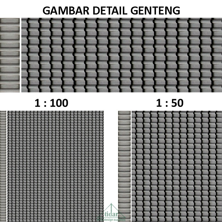 

[MR] Kertas Tekstur / Motif Genteng / Atap Berskala / Miniblock #2