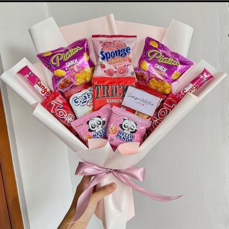 

bucket snack buket snack murah cocok kado wisuda sidang ulang tahun anniversary COD Jogja