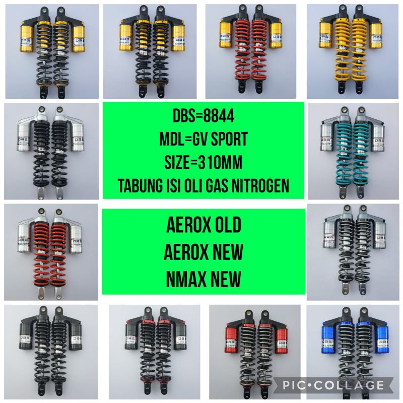 SHOCK NMAX NEW/AEROX SHOCK TABUNG DBS 8844 GV SPORTS 310MM