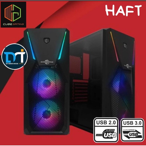 Casing CUBE GAMING HAFT - ATX - LEFT SIDE TEMPERED GLASS