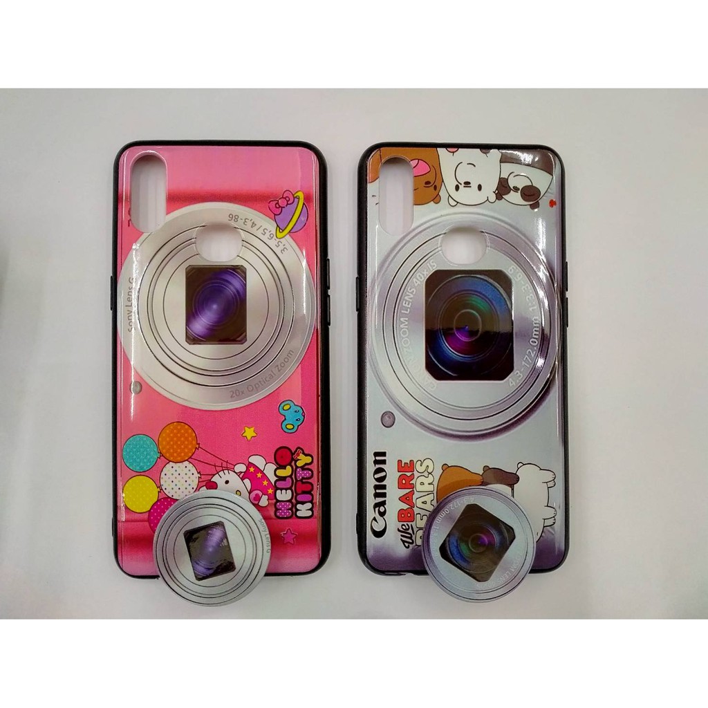 Casing SAMSUNG A10S Case Fuze Kamera GRATIS Popsocket Karakter Lucu