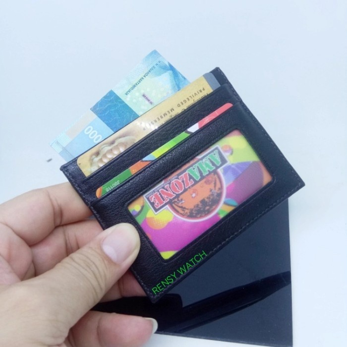 

READY Dompet kartu Card Holder Kulit Slim model Terbaru BERMUTU