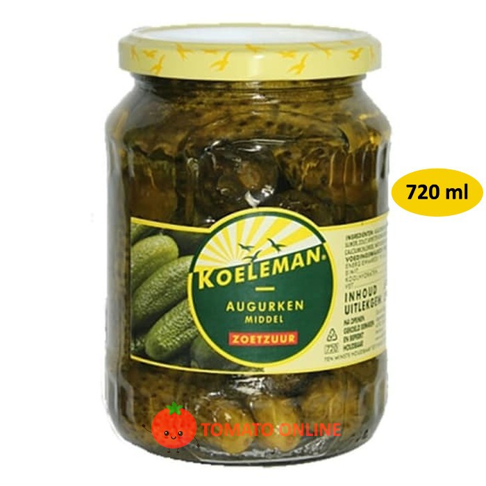 Koeleman Gherkins Gerkins Gerkin Dill Pickle Acar Timur 720 ml  720ml