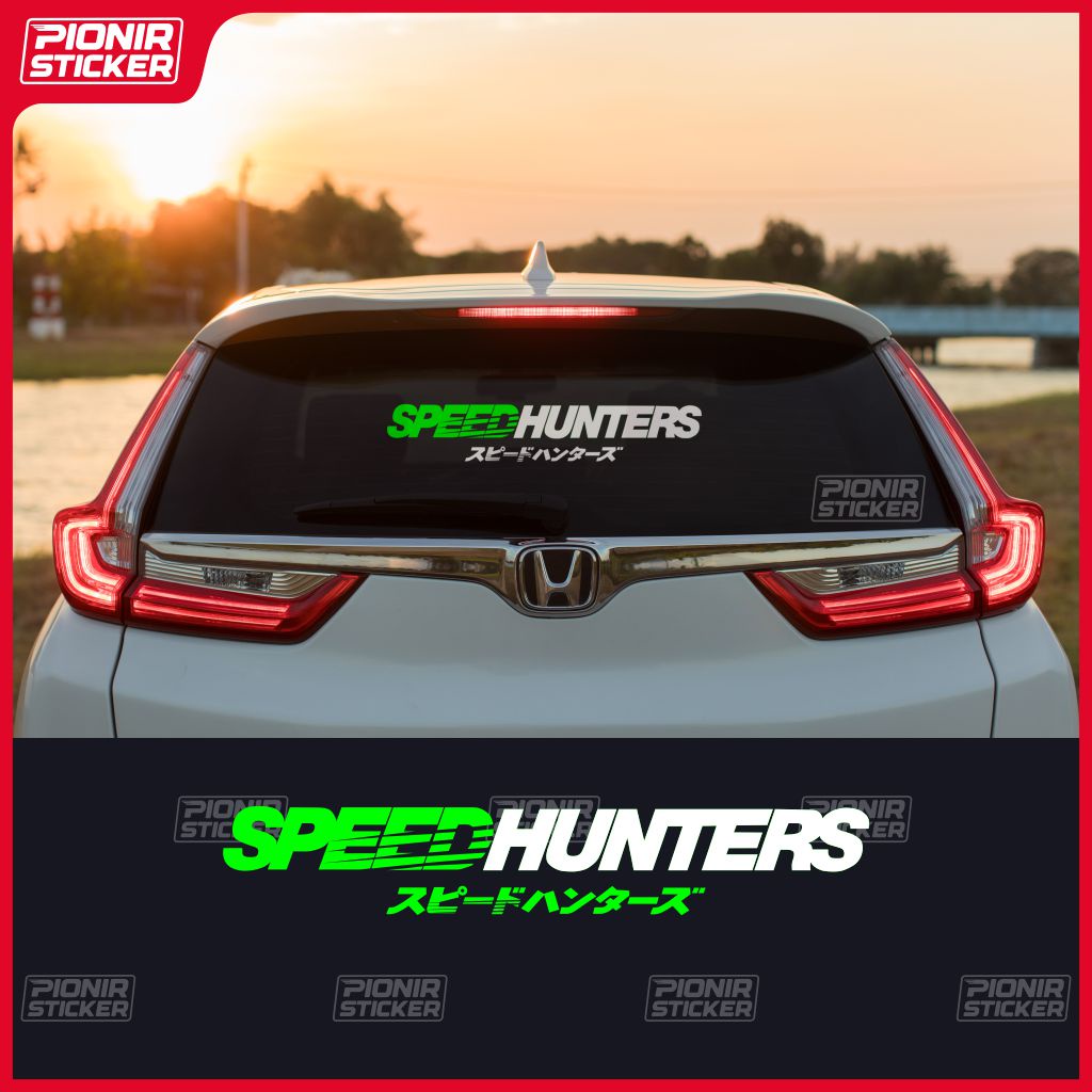 Stiker Mobil Speed Hunter cutting sticker huruf kanji