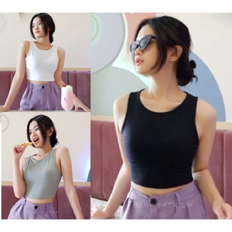 Sita Crop Tank Top Murah Atasan Wanita Murah - TT0077