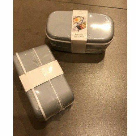 MINISO 2 LAYER BENTO BOX / TEMPAT MAKAN MINISO / LUNCH BOX MINISO