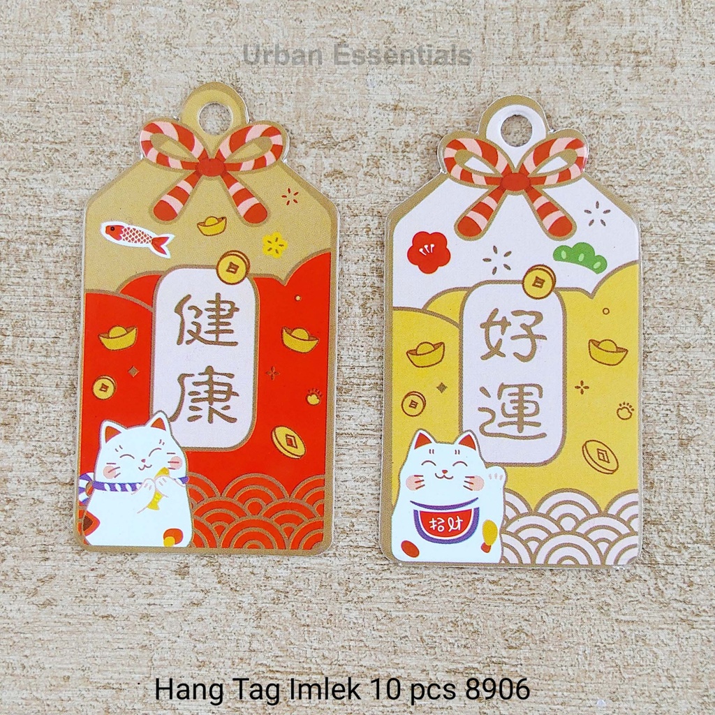 

Kartu Ucapan Imlek Label Gantungan Imlek Hang Tag Imlek 1Set 10pcs