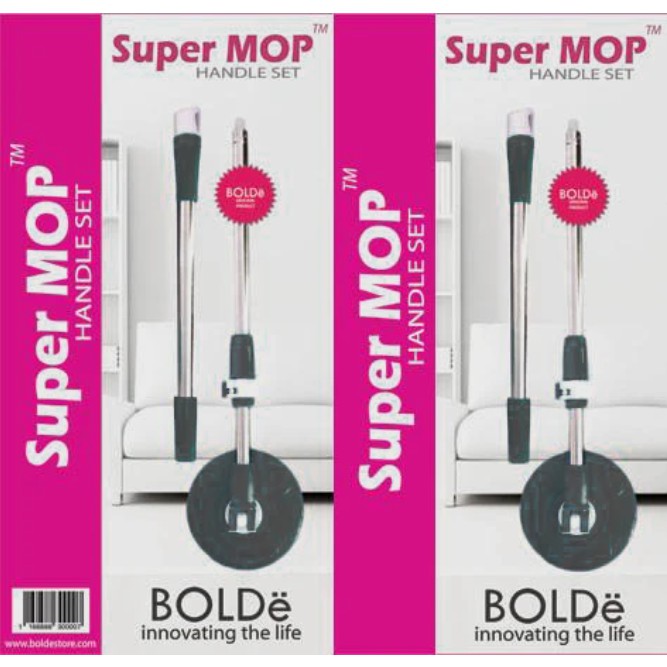 Refill Handle Set Gagang Tongkat Kepala Pel Pembersih Lantai Super Mop Supermop Bolde