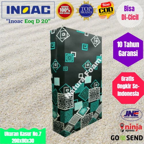 Kasur Busa INOAC 200 x 80 x 30 cm Asli Original Garansi 15 Tahun Anti Kempes Motif Anak Karakter Dew