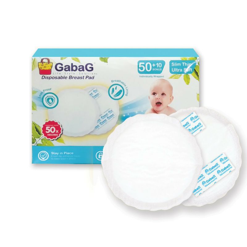 Gabag Breast pads Disposable , Breastpad Breastpads penyerap ASI Breast pad isi 60 pcs