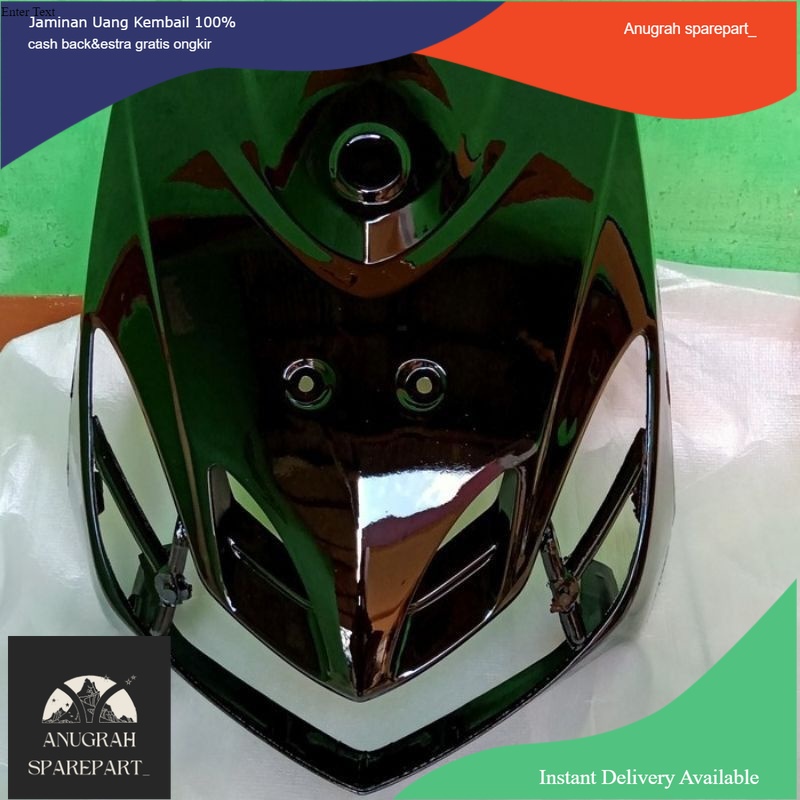 Tameng depan mio Smile 2008-2010 warna hitam original