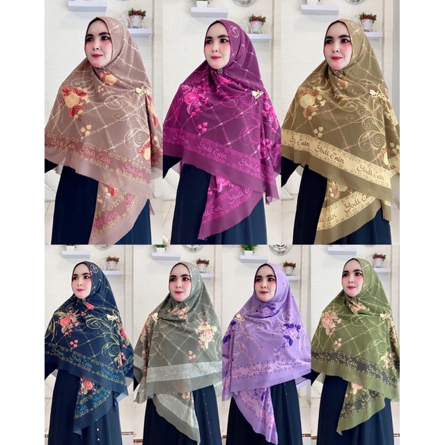 Khimar segiempat printing by yodizein syar’i orginal