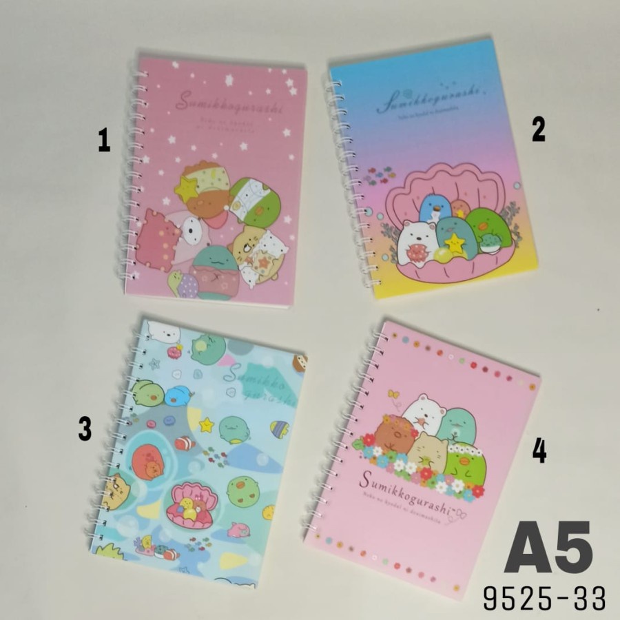 

SJS Notebook Spiral A5-70Lbr/Buku Spiral/Ring Book/Diary/Agenda/Jurnal