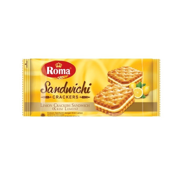 

ROMA SANDWICHI CRACKERS LEMON 120GR