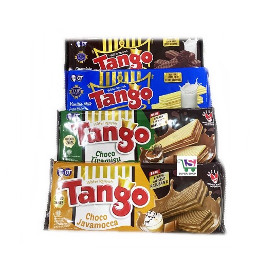 

Tango Wafer 130 Gram Cokelat / Vanilla / Tiramisu / Javamocca