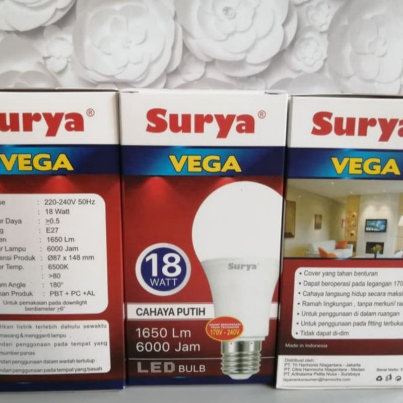LAMPU LED SURYA VEGA 18WATT /18W