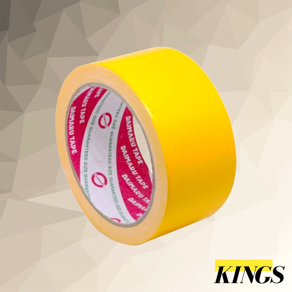 

Daimaru Cloth Tape / Lakban Kain Besar Warna Kuning 4.8 cm / 2 Inch