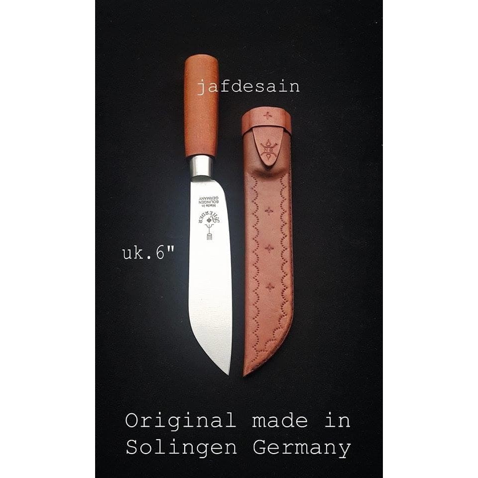 Termurah Pisau cap Garpu asli 6"+ Sarung kulit