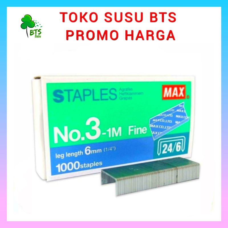 

Isi Staples Max no 3-1M Besar