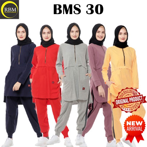 Baju Kaos  Olahraga Wanita Muslimah Premium Branded  Bahan  