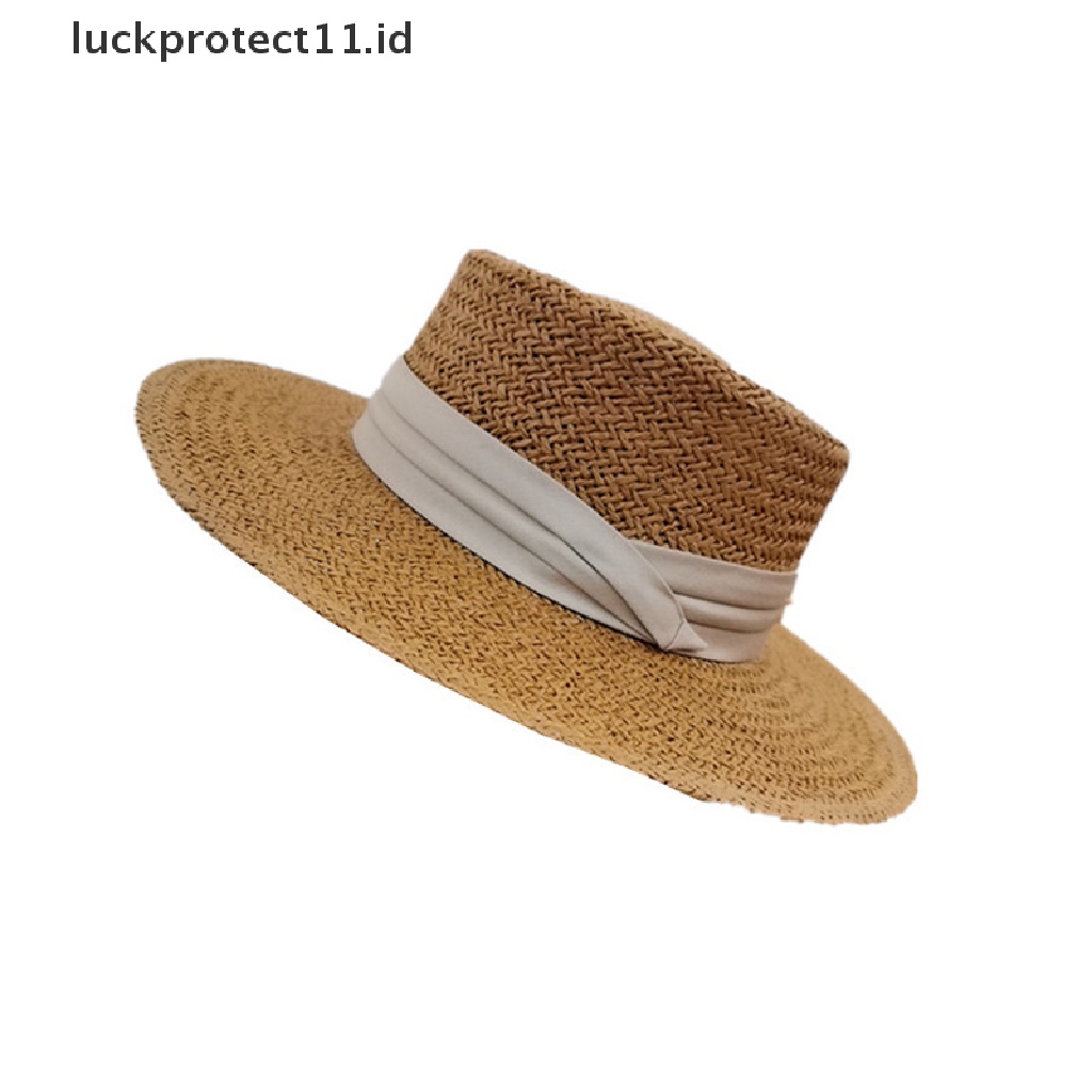 &lt; Luckprotect11. &lt; LuckproteksiTopi Pantai Bahan Jerami Untuk Pria