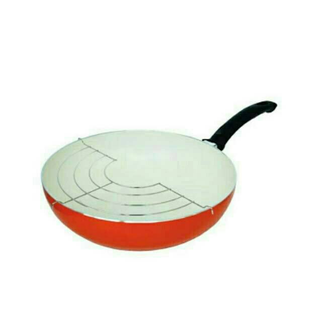 Fincook Deep Frypan fry pan wajan Ceramic keramik cdfp Fincook Deep Frypan fry pan wajan Ceramic keramik cdfp