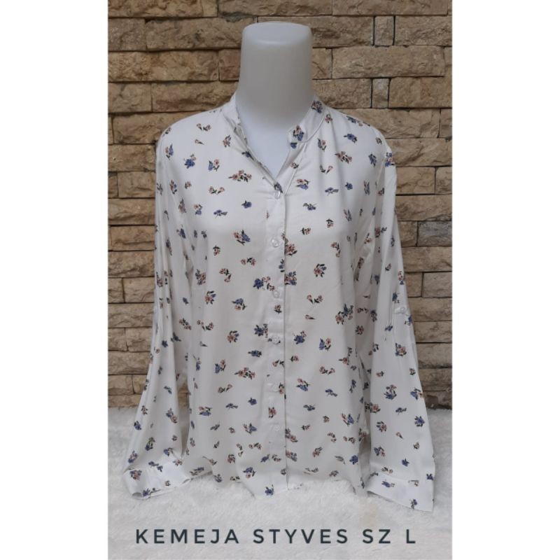 KEMEJA ST. YVES ORIGINAL BRAND MATAHARI / HEM WANITA STYVES MURAH ORIGINAL