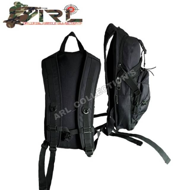 Tas gendong army hitam tactical/tas sepeda/tas motor/sekolah/airsoft outdoor