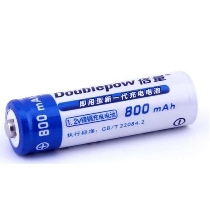 Doublepow Batu Baterai Alkaline Rechargeable Battery AA Recharge DP 800mAh 1Pc Charging Isi Ulang