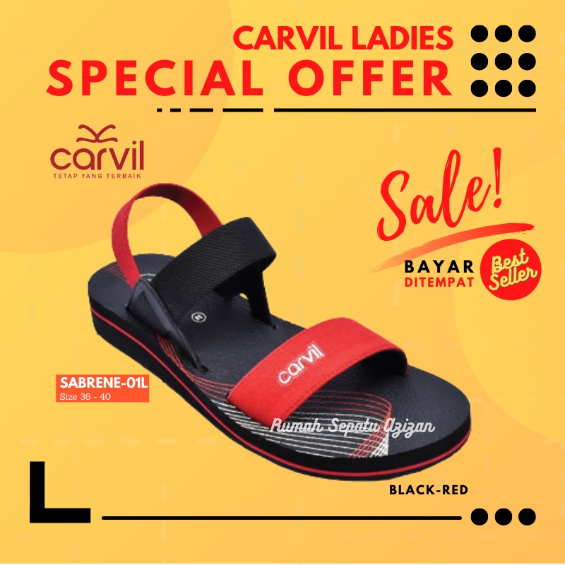 Carvil Sabrene-01L | Sandal Tali Gunung Wanita | Sendal Tali Wanita Original CARVIL