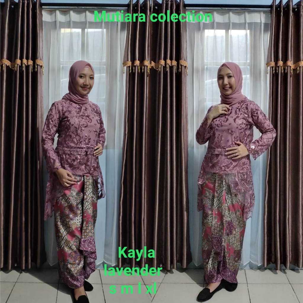 Set Kebaya Kayla Tile Aneka Pilihan Warna