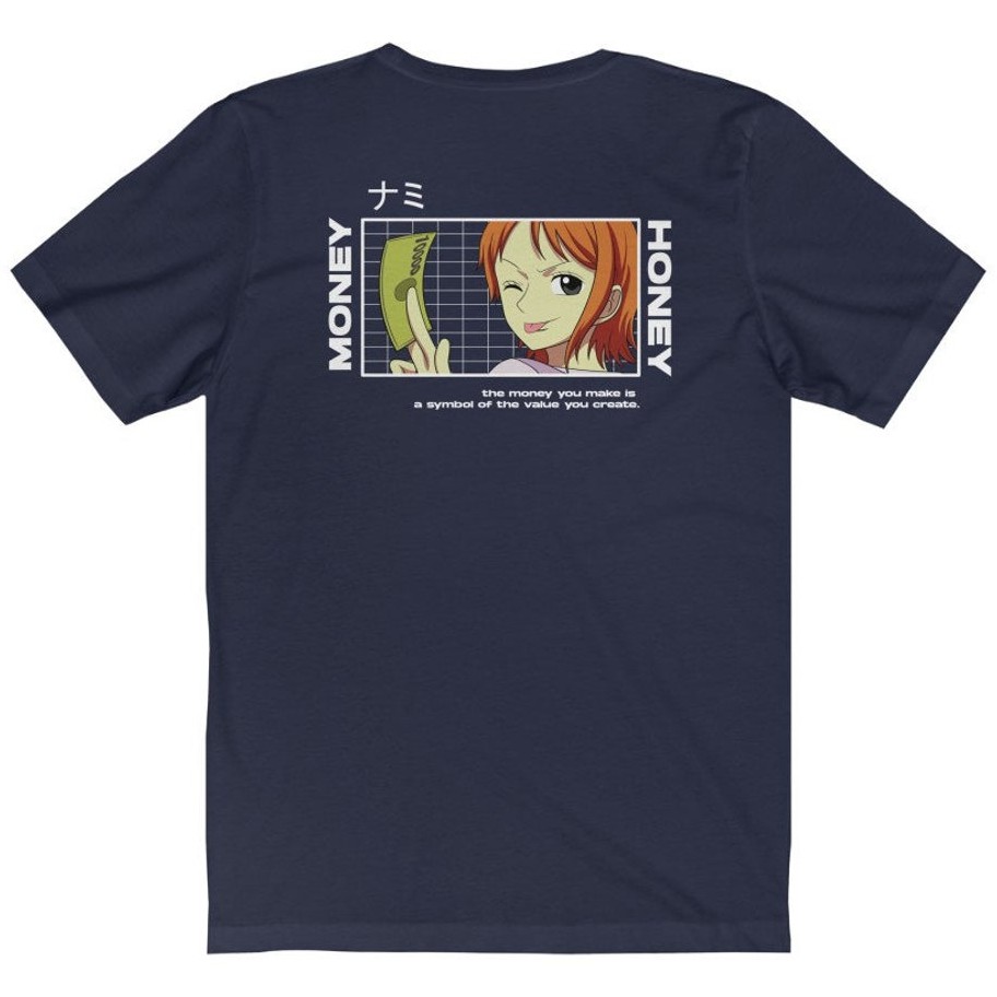 Tshirt Nami Money Honey Onepiece Anime Manga One Piece Premium Unisex