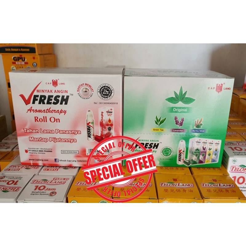 VFresh V FRESH Minyak Angin Aromaterapi 1box Isi 12Pcs
