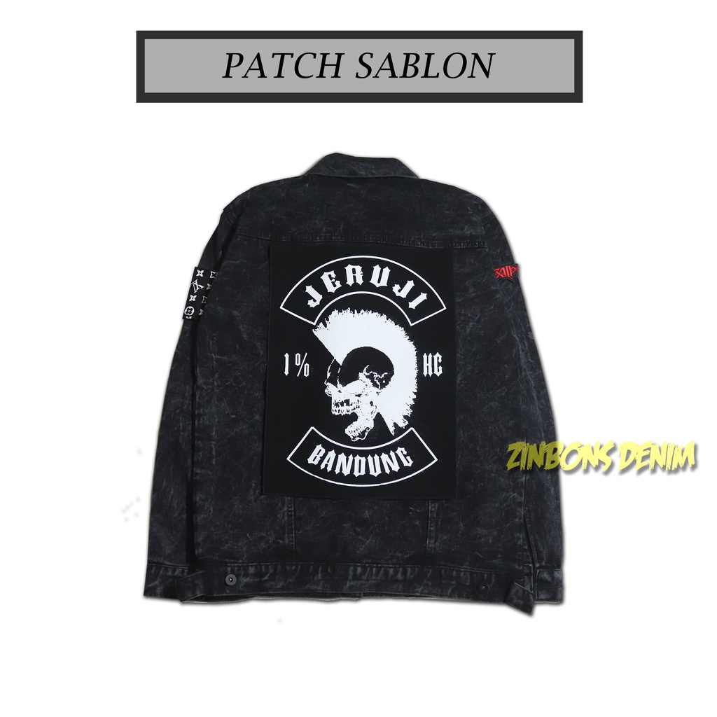 BACKPATCH SABLON PATCH PUNGGUNG JERUJI BIG SIZE PREMIUM BEST QUALIY