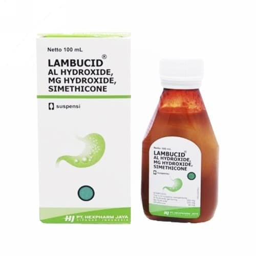 Lambucid Syrup Maag 100ml Pereda Nyeri Asam Lambung Kronis ORIGINAL-BPOM