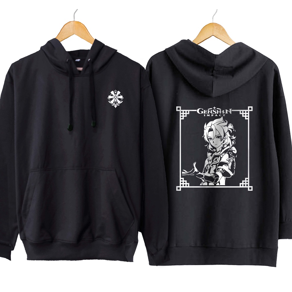 Jaket hoodie jumper japan game ALBEDO mondstadt - GENSHIN IMPACT material cotton fleece
